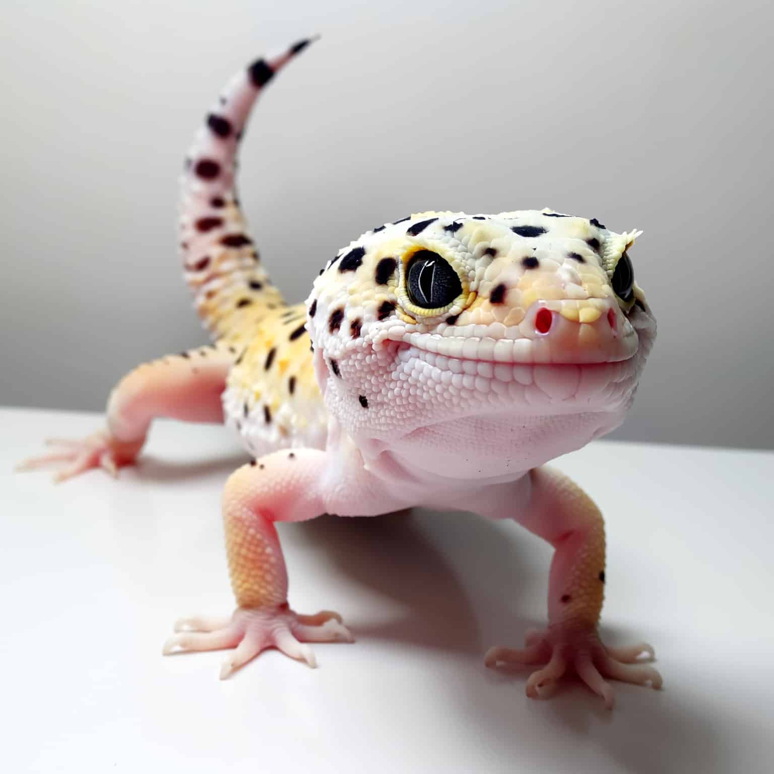 healthy leopard gecko close-up