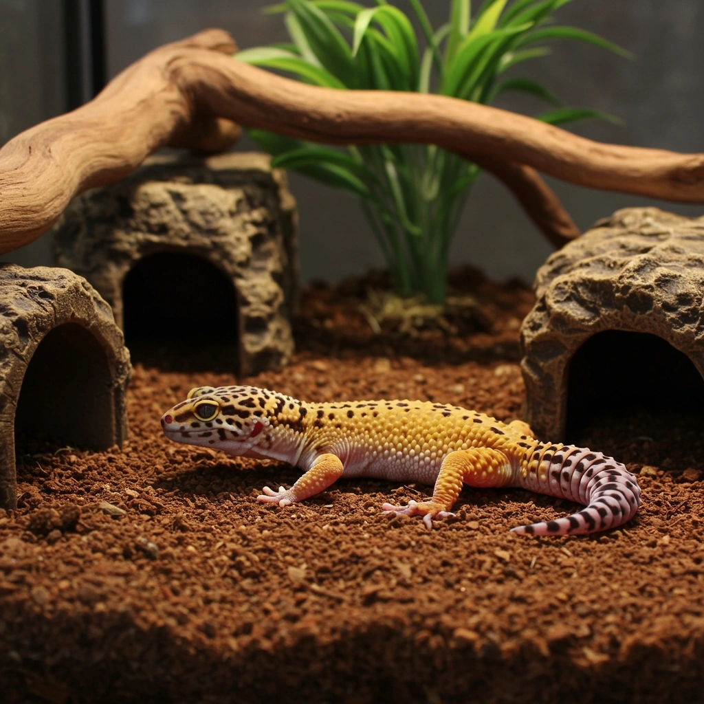 How to Handle a Leopard Gecko: Taming Tips for a Happy, Calm Pet 1 leopard gecko habitat setup for taming
