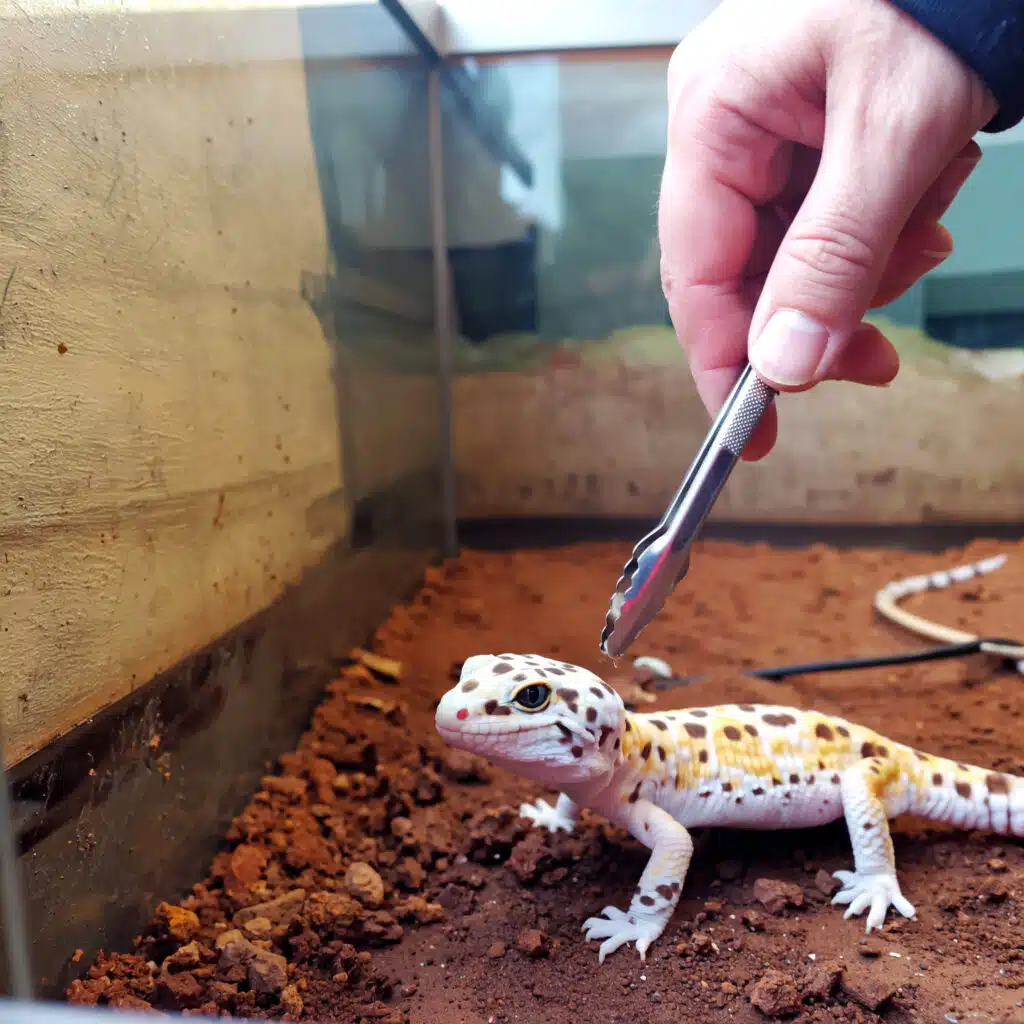 how to clean leopard gecko tank, leopard gecko enclosure cleaning 1 spot cleaning leopard gecko tank