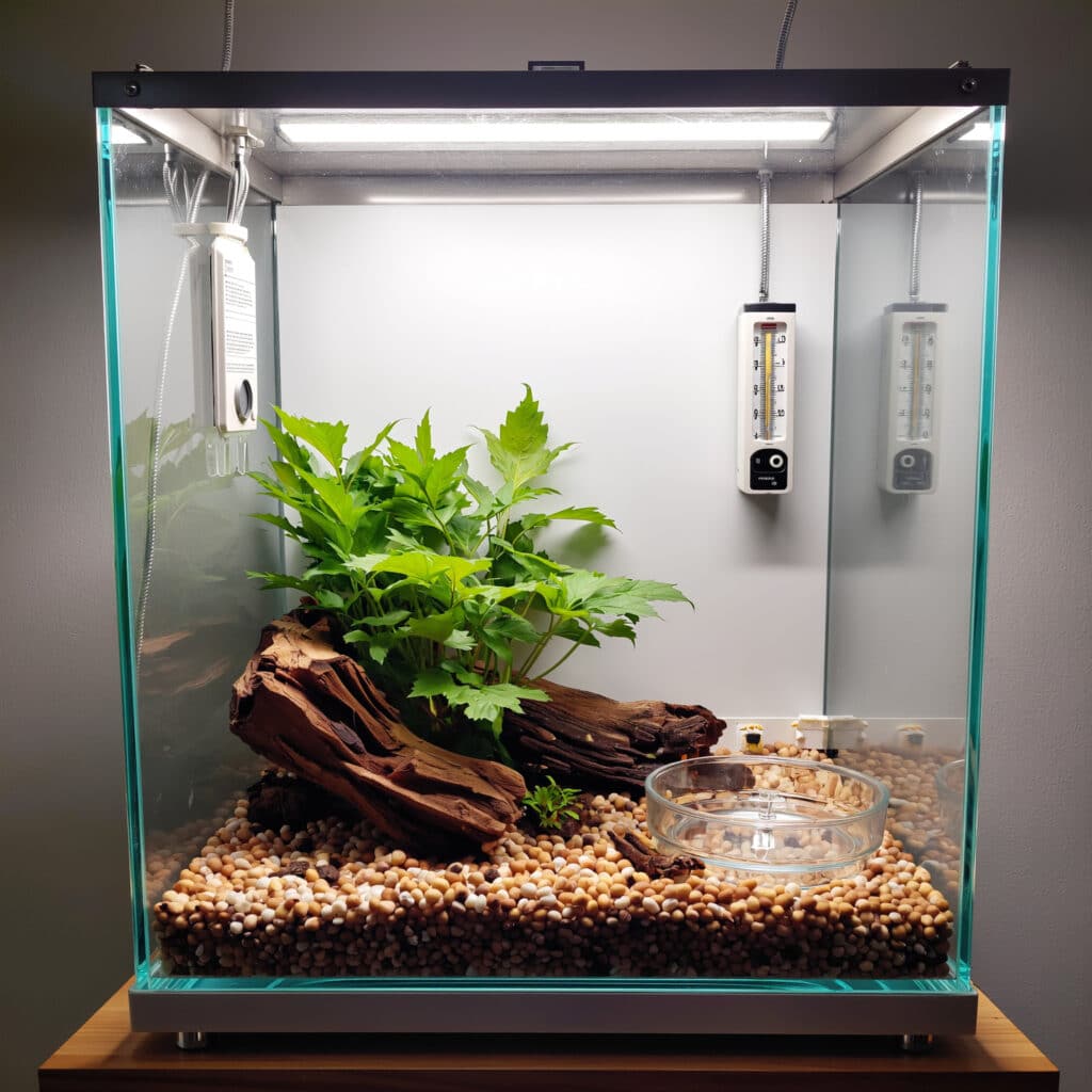 Starter Checklist for New Gecko Owners 1 Leopard gecko starter enclosure with heating pad