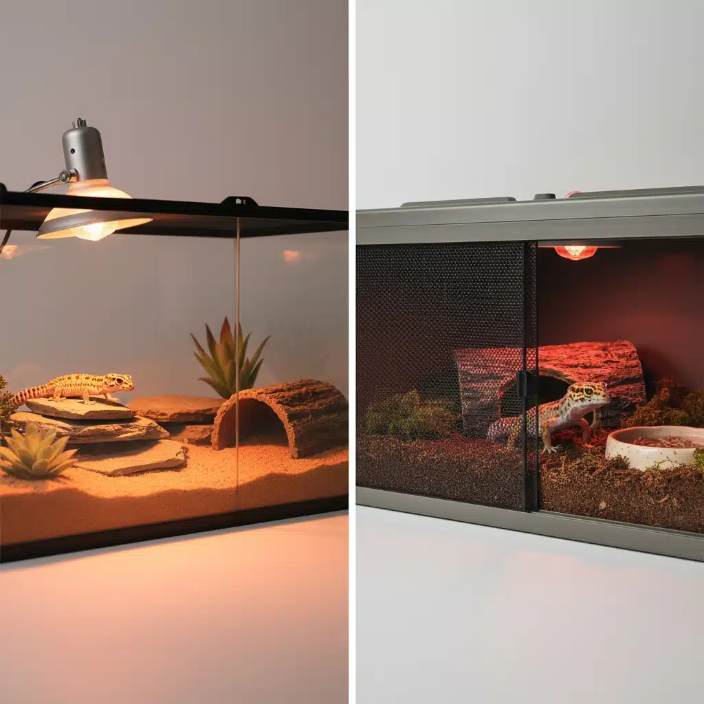 🪟 Glass vs PVC Tanks for Leopard Geckos (2025 Setup Comparison Guide)